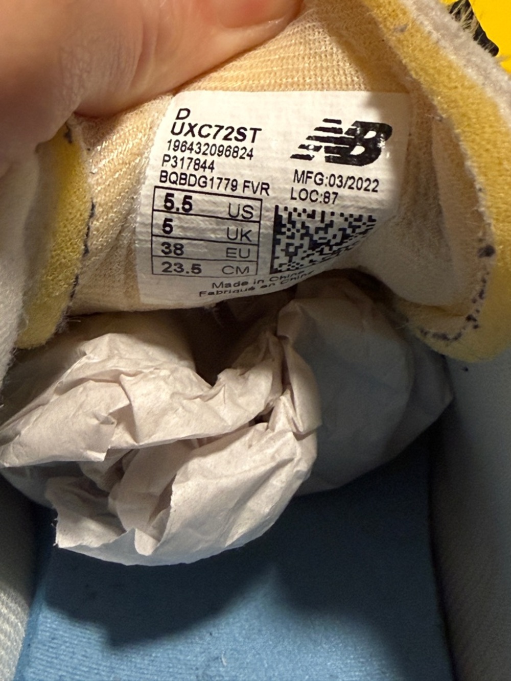 New Balance x STAUD x XC-72 'Moonbeam' sneaker size 38/mens 5.5/womens 7 - Picture 13 of 13